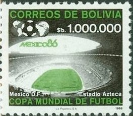 Stamp, 1986 World Cup SoccerChampionships, Bolivia,  , Football (Soccer)