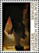 Stamp, Rembrandt's "Night Watch" (detail), Caribbean Netherlands,  , Art