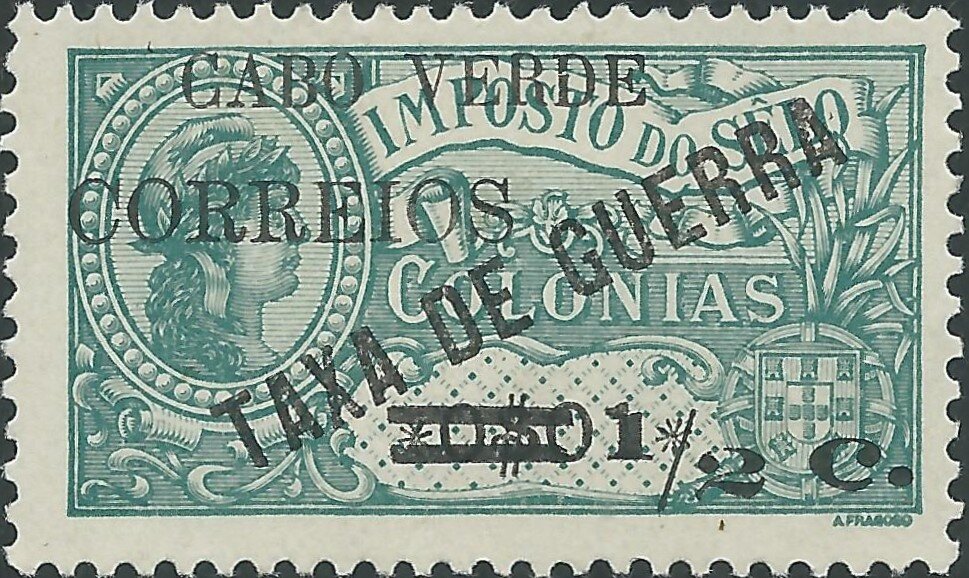 Fiscal Stamps Of Africa «TAXA DE GUERRA» with Surcharge