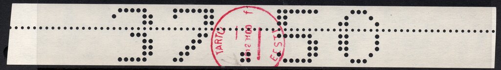 Tartu Perforated Numeral