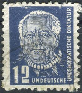 Stamp, Wilhelm Pieck (1876-1960), Germany, Democratic Republic,  , Famous People, Heads of State, Men, Politicians