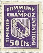 Stamp, Champox, Switzerland,  