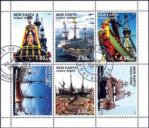 Mini Sheet, Sailing Ships, Cinderellas,  , Sailing Ships