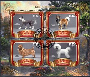 Mini Sheet, Dogs, Cinderellas,  , Animals (Fauna), Dogs, Mammals
