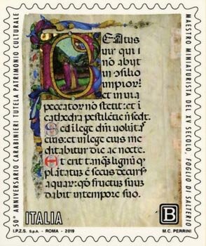 Miniature from the Foglio di Salterio