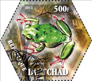 Stamp, Hyla arborea, Cinderellas,  , Animals (Fauna), Frogs