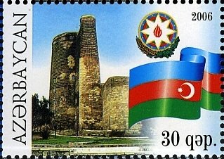 Stamp, Architecture, Azerbaijan,  