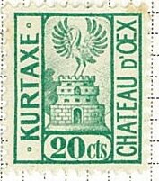 Stamp, Chateau Doex, Switzerland,  