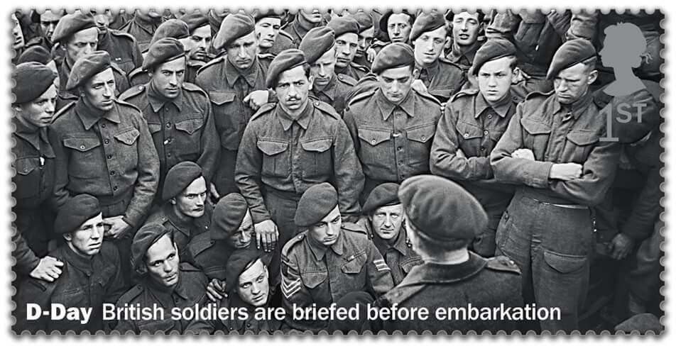 Soldiers Briefed Before Embarkation