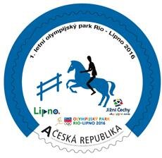 Stamp, Jezdectví parkur, Personalized and Private Mail Stamps,  , Olympic Games, Round Stamps, Sports