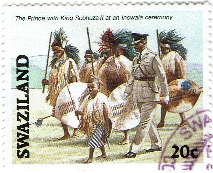 Prince and King at Incwala ceremony