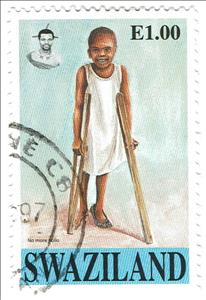 Stamp, No more Polio, Swaziland,  , Medicines, UNICEF