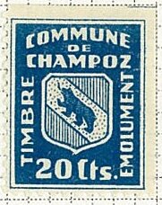 Stamp, Champox, Switzerland,  