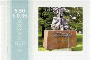 Stamp, F. Tuglas, Personalized and Private Mail Stamps,  , Monuments