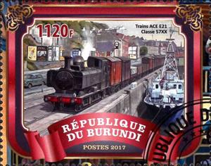 Stamp, Trains ACE E21 Classe 57XX, Cinderellas,  , Locomotives, Railways