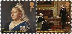 Se-tenant, Bicentenary of Birth of Queen Victoria, United Kingdom of Great Britain & Northern Ireland,  , Famous People, Heads of State, Politicians, Queens, Royalty