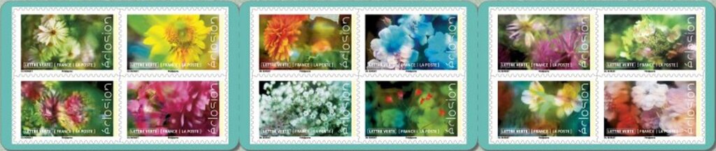 Booklet Pane, Flowers In Bloom, France,  , Flowers, Plants (Flora)