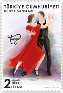 Stamp, Tango, Turkey,  , Dance