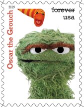 Stamp, Oscar the Grouch, United States of America,  , Television