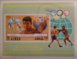 Souvenir Sheet, Cassius Clay 1960, Ajman,  , Boxing, Olympic Games