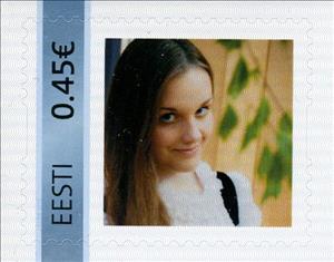 Stamp, Tüdruk, Personalized and Private Mail Stamps,  