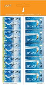 Mini Sheet, Whooper swan (Cygnus cygnus), Finland,  , Animals (Fauna), Birds, C.E.P.T. / Europe, Swans