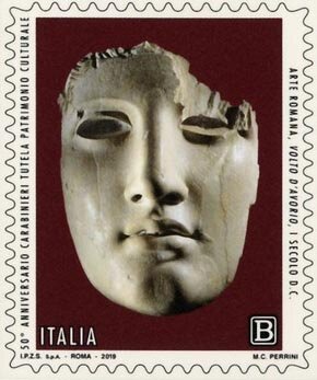 Face of Ivory Sculpture from First Century Rome