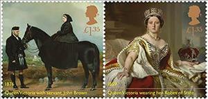 Se-tenant, Bicentenary of Birth of Queen Victoria, United Kingdom of Great Britain & Northern Ireland,  , Equestrianism and horse riding, Famous People, Heads of State, Horses, Queens, Royalty