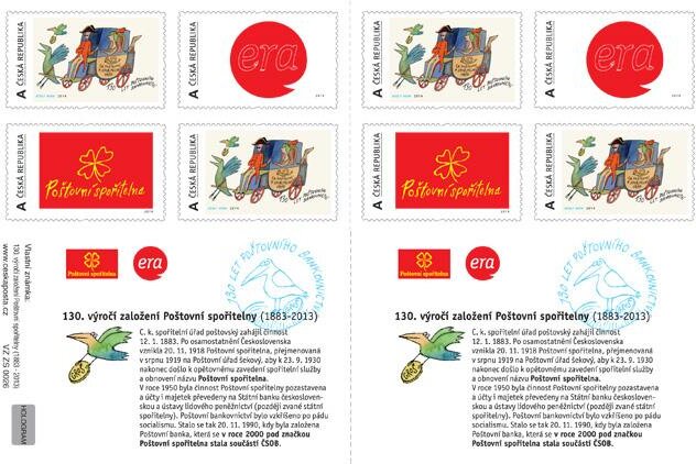 130. výročí založení Poštovní spořitelny (1883-2013)