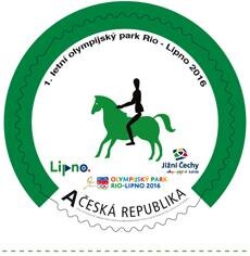 Stamp, Jezdectví — military, Personalized and Private Mail Stamps,  , Olympic Games, Round Stamps, Sports
