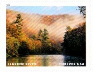 Stamp, Clarion River, United States of America,  , Landscapes, Rivers
