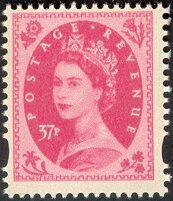 Stamp, Queen Elizabeth II - Decimal Wilding, United Kingdom of Great Britain & Northern Ireland,  , Crowns and Coronets, Famous People, Heads of State, Queens, Royalty, Women
