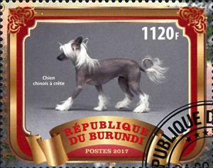 Stamp, Chien chinois a crete, Cinderellas,  , Animals (Fauna), Dogs, Mammals