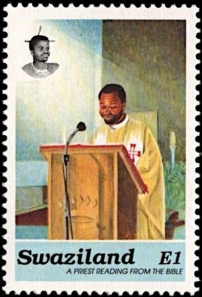 Priest Reading Bible