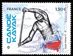 Stamp, Kayaking, France,  , Kayaking, Sports
