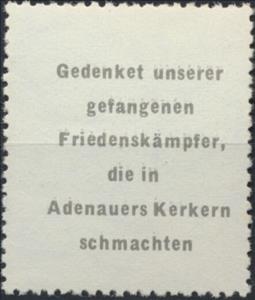 Stamp, Sogenannte "Adenauermarke", Germany, Democratic Republic,  