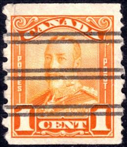 Stamp, King George V, Canada,  , Famous People, Heads of State, Kings, Men, Royalty