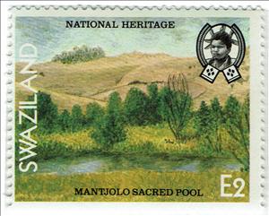 Stamp, Mantiolo Sacred Pool, Swaziland,  , Landscapes, Water