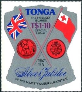 Stamp, Flags and royal coats of arms, Tonga,  