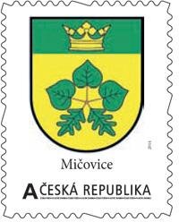 Stamp, Obec Mičovice – znak, Personalized and Private Mail Stamps,  , Coats of Arms