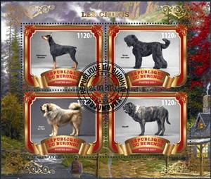 Mini Sheet, Dogs, Cinderellas,  , Animals (Fauna), Dogs, Mammals