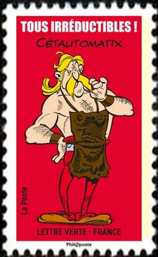 Stamp, Cetautomatix, France,  , Cartoons, Comics