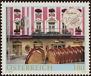 Stamp, Confectionery Zauner (Bad Ischl, Upper Austria), Austria,  , Candy, Food