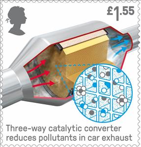 Stamp, Catalytic Converter, United Kingdom of Great Britain & Northern Ireland,  , Engineers, Inventions
