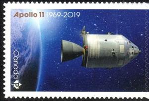 Stamp, 50th Anniversary of the Moon Landing (2019), Canada,  , Moon Landing