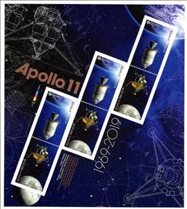 Mini Sheet, 50th Anniversary of the Moon Landing (2019), Canada,  , Moon Landing