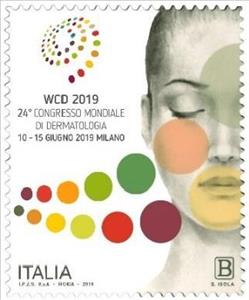 Stamp, 24th World Dermatology Congress, Milan, Italy,  , Conferences, Medical Science