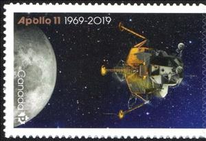 Stamp, 50th Anniversary of the Moon Landing (2019), Canada,  , Moon Landing