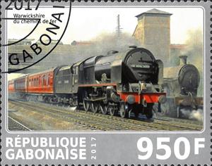 Stamp, Locomotive, Cinderellas,  , Locomotives, Railways, Steam Traction
