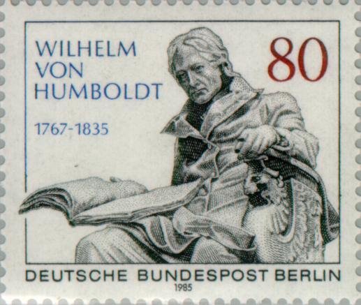 Baron Wilhelm von Humboldt, marble sculpture
